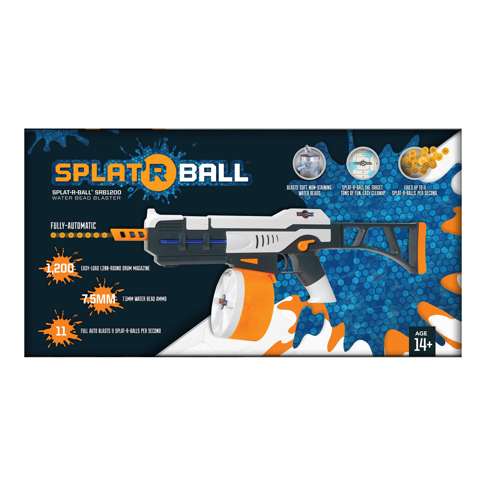 Splat-R-Ball Semi and Full Auto Water Gel Ball Gun Blaster Kit