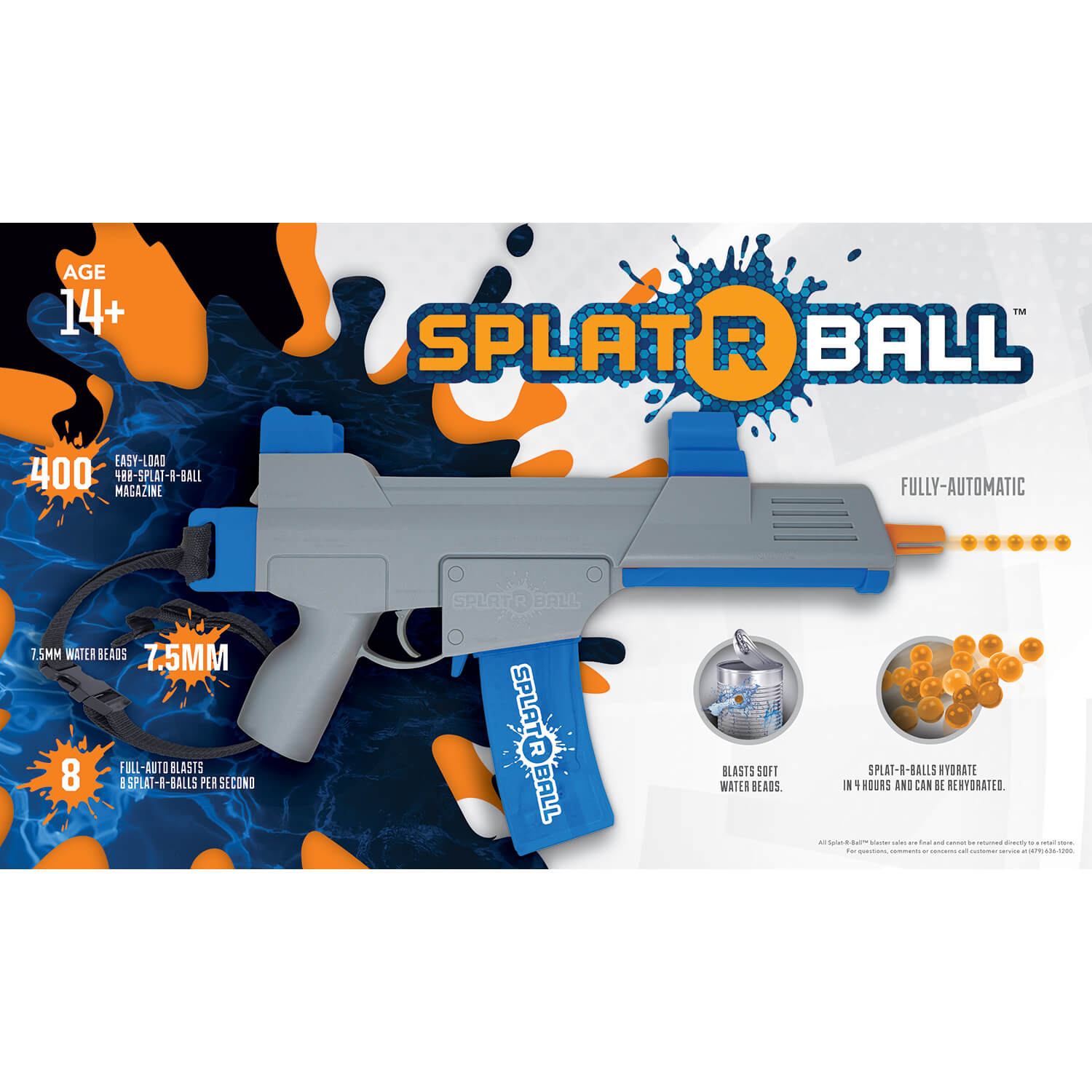 SplatRBall SRB1200 Water Bead Blaster Kit