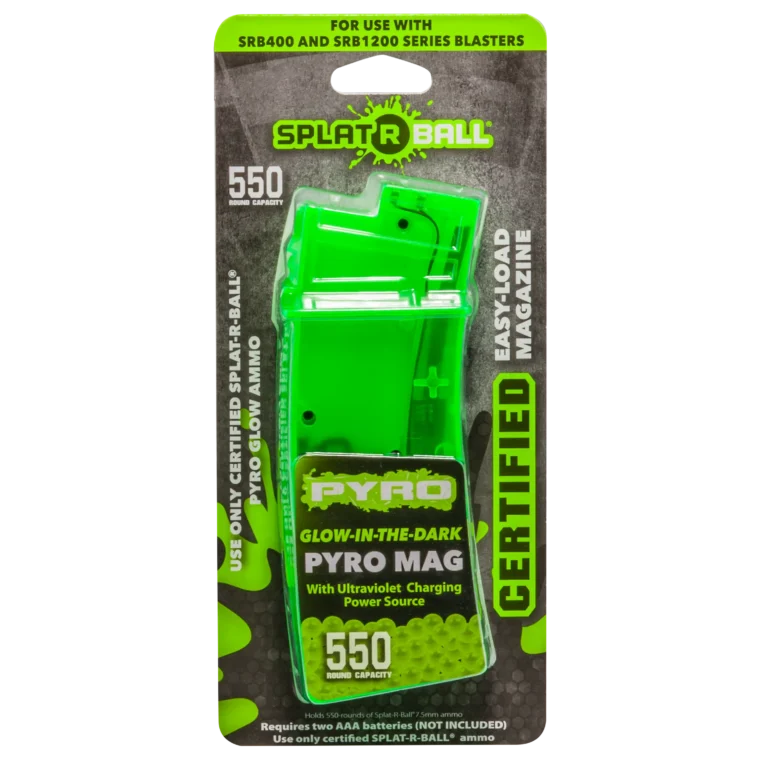 Front View of Packaging for Pyro Water Blaster Magazine 550 Round 950902